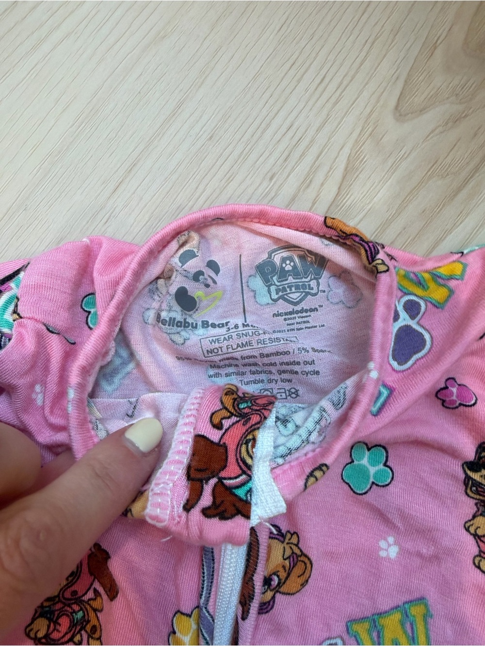 Baby girl onesie BUNDLE of 4 - Bellabu Bear zip onesies, size 3-6 month - Picture 7 of 10
